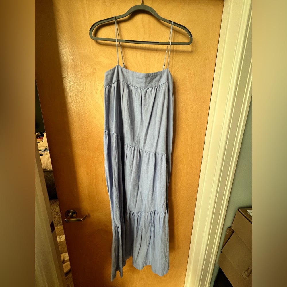 Abercrombie Asymmetrical Tiered Maxi Dress